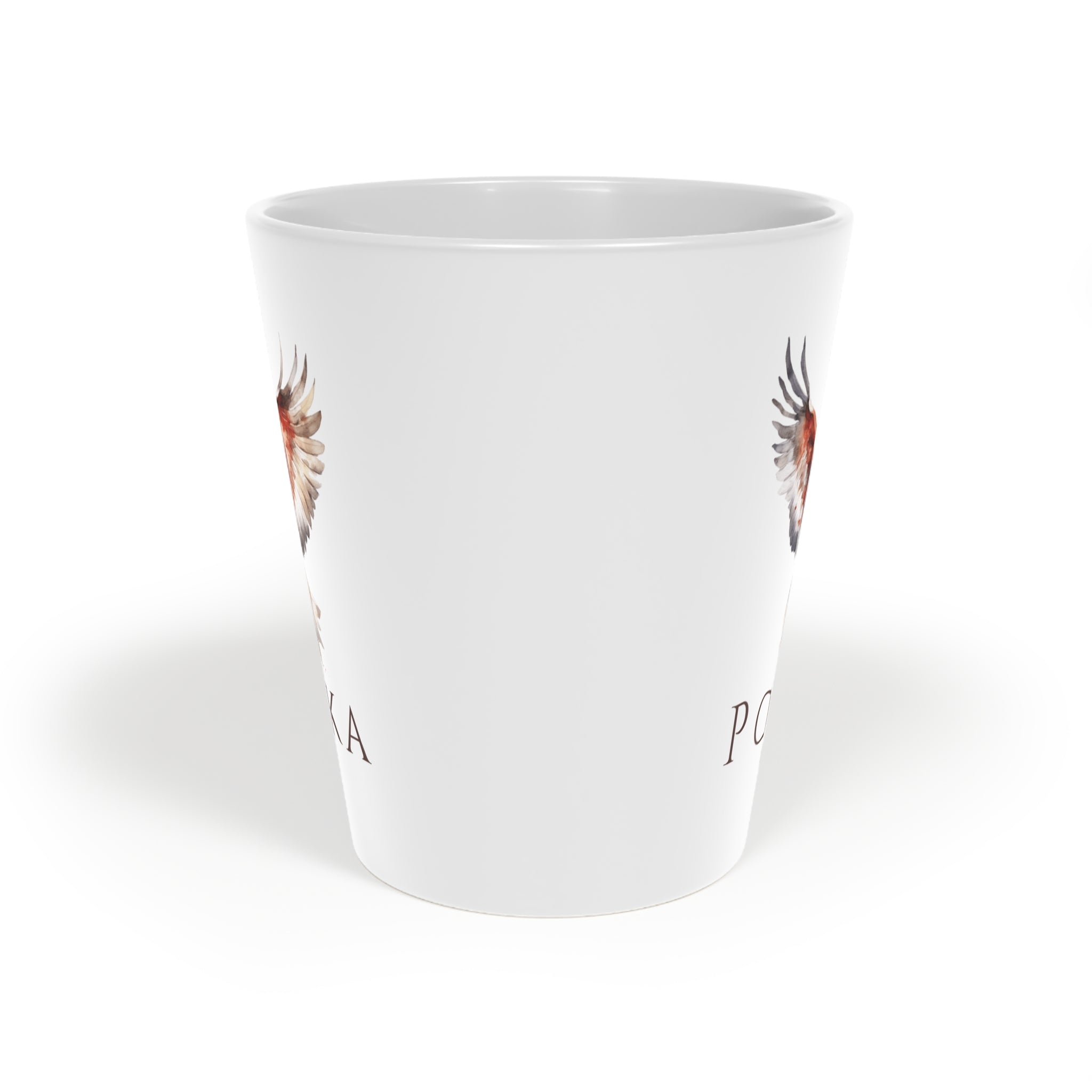 Polish Eagle Latte Mug | Polska Orzel | Polish Pride Gift | Polish Identity Mug | Patriotic Polish Coffee Cup