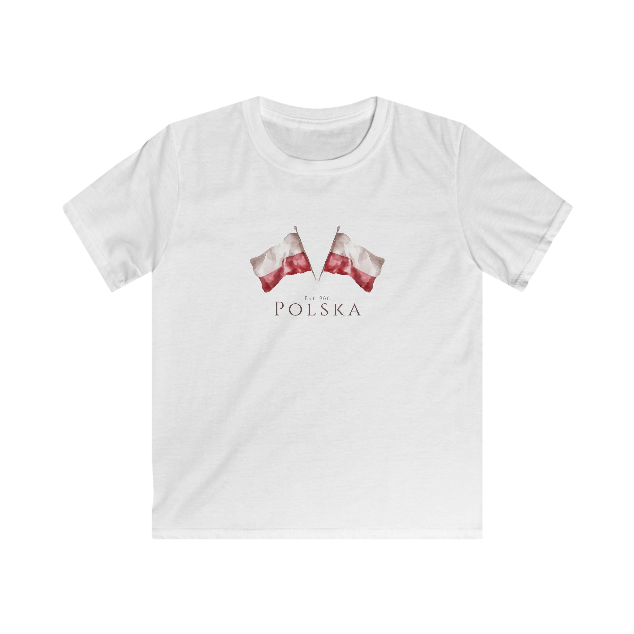 Polish Flag Kids T-Shirt | Polska Flaga | Polish Pride Tee for Children | Patriotic Polish Gift | Polish Canadian Heritage Apparel