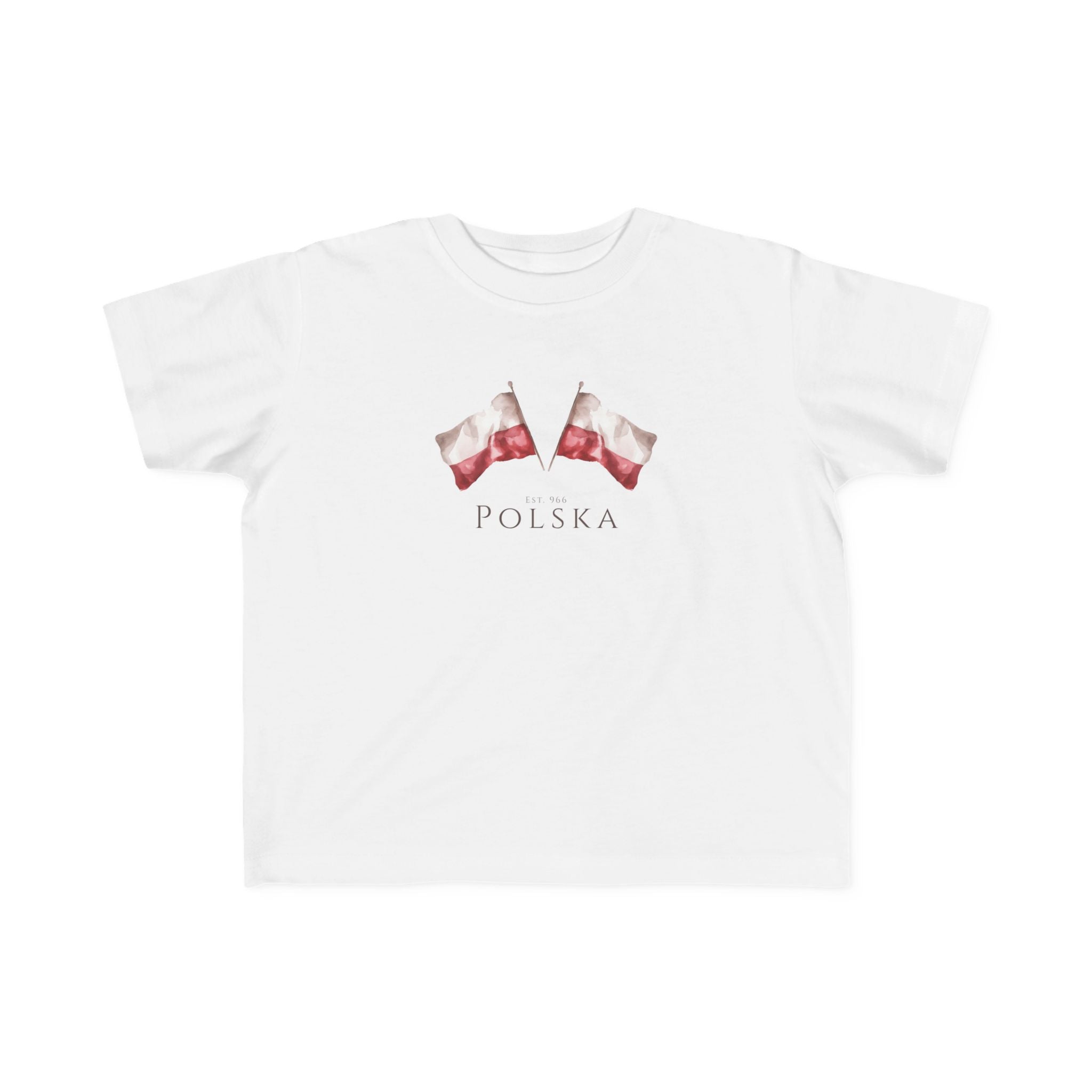 Polish Flag Toddler T-Shirt | Polska Flaga | Polish Pride Tee for Kids | Patriotic Polish Gift | Polish Canadian Heritage Apparel