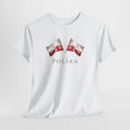 Polish Flag Unisex Adult T-Shirt | Polska Flaga | Polish Pride Tee | Patriotic Polish Gift | Polish Canadian Heritage Apparel