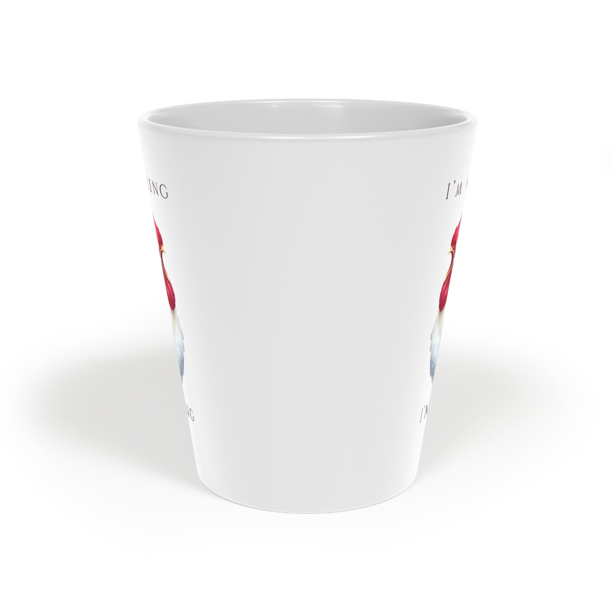 Polish Rooster Latte Mug 12oz | Funny Polish Identity | “I’m Not Yelling, I’m Speaking Polish” Slogan | Patriotic Polish Coffee Cup | Polish Canadian Heritage Gift