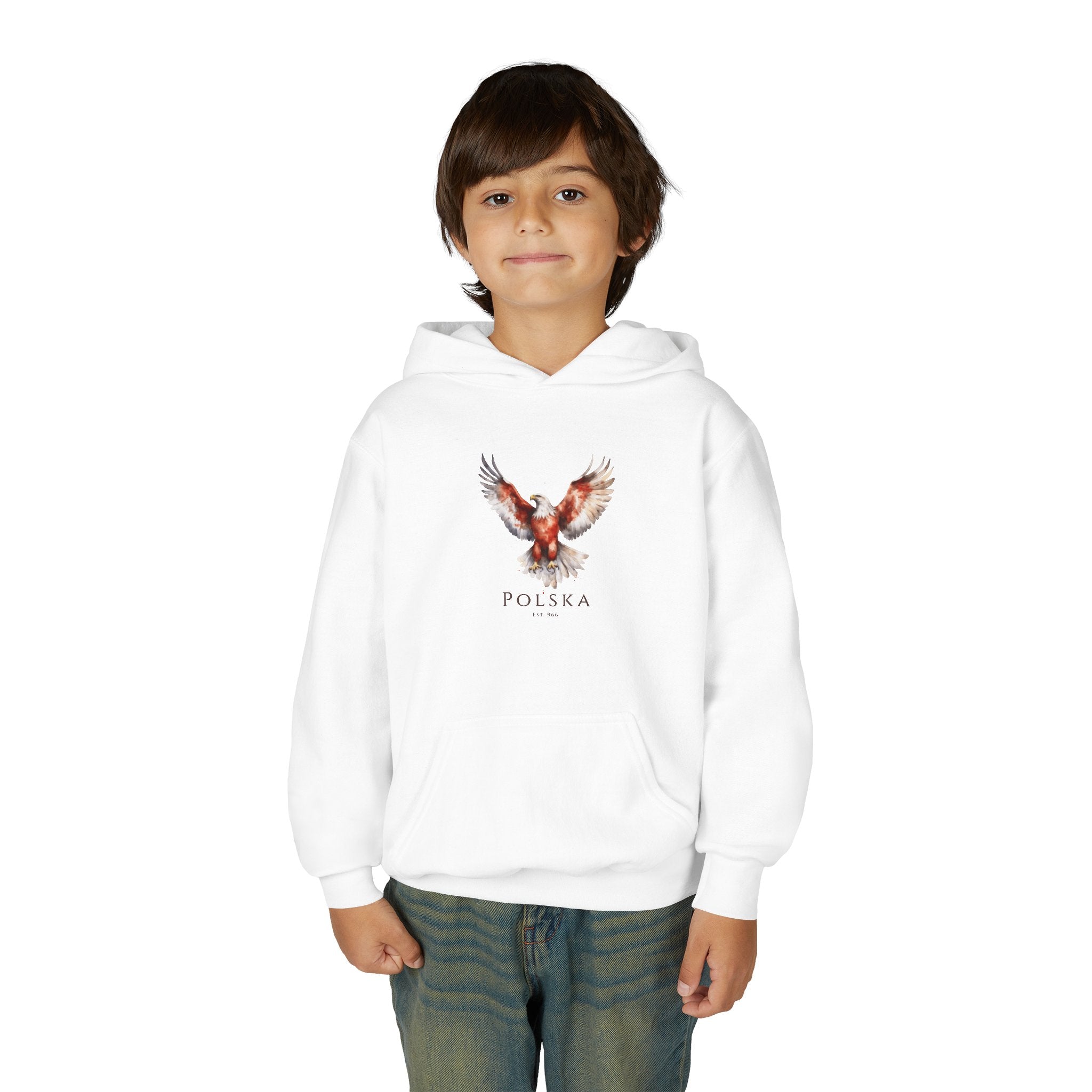 Polish Eagle Kids Hoodie | Polska Orzel | Polish Pride Hoodie for Kids | Patriotic Polish Gift | Polish Identity Hoodie | Little Pole