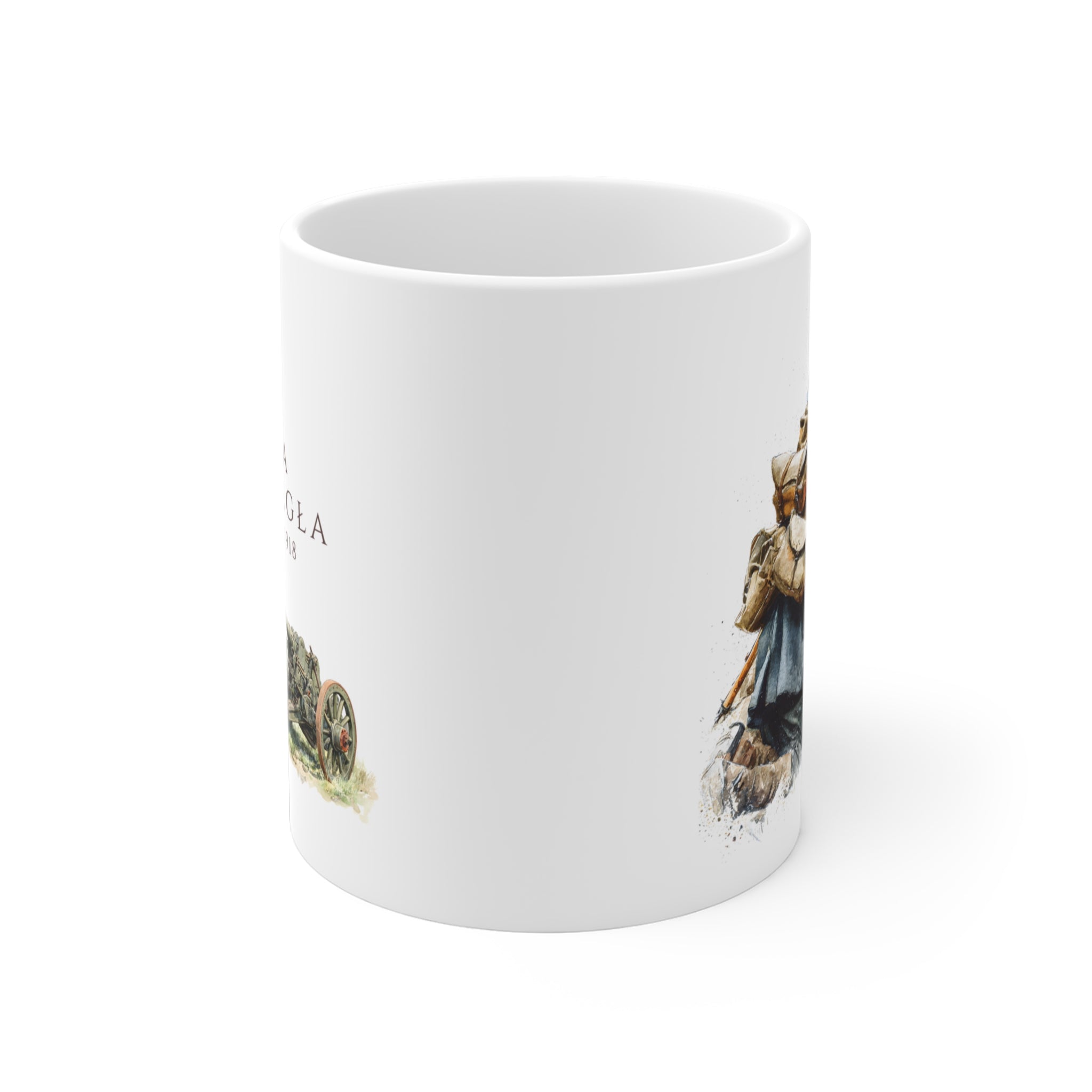 Polish Independence Day Ceramic Mug 11oz | “Independent Poland” Design | Polska Niepdlegla 11 listopada | Dzien Niepodleglosci | Patriotic Polish Coffee Cup | Polish Canadian Heritage Gift