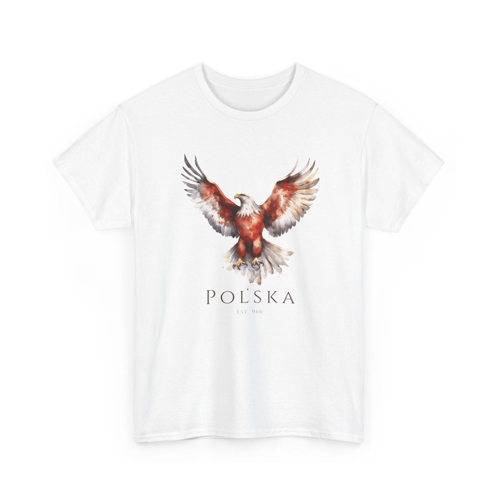 Polish Eagle Adult T-Shirt | Polska Orzeł | Polish Pride Shirt | Patriotic Polish Tee | Polish Identity Gift | Polish Canadian Apparel