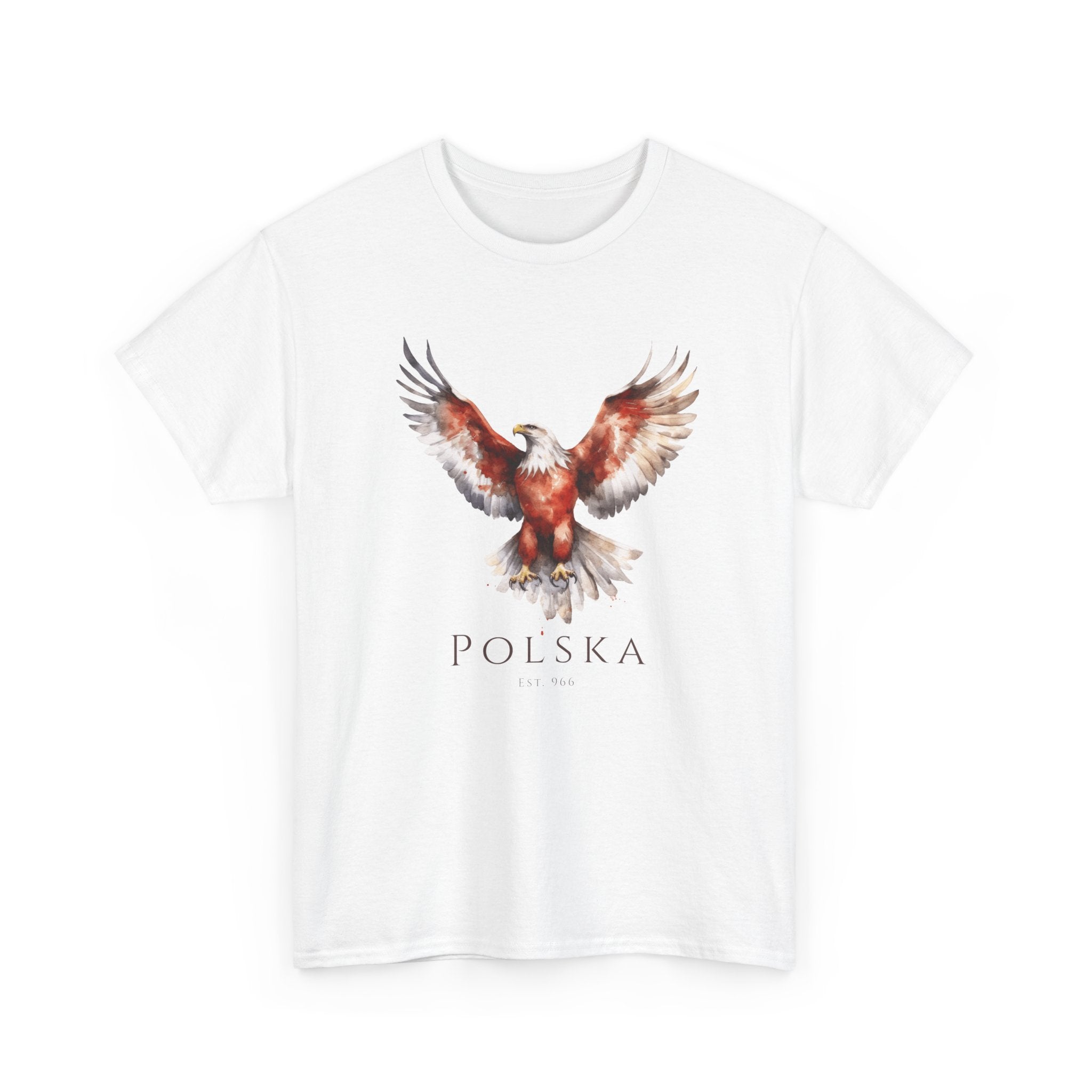 Polish Eagle Adult T-Shirt | Polska Orzeł | Polish Pride Shirt | Patriotic Polish Tee | Polish Identity Gift | Polish Canadian Apparel