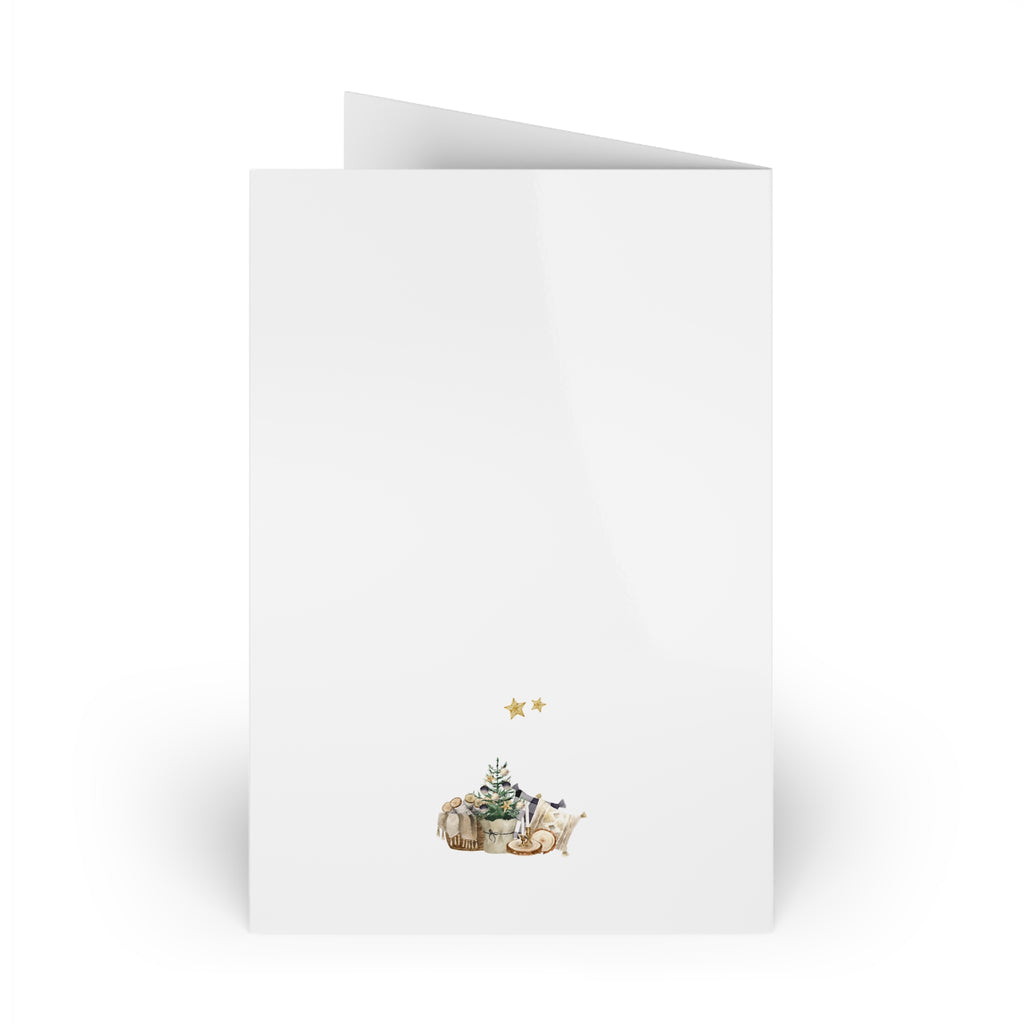 Polish Cozy Christmas Decor Greeting Card (Polish: Spokojnych, Zimowych Świąt)