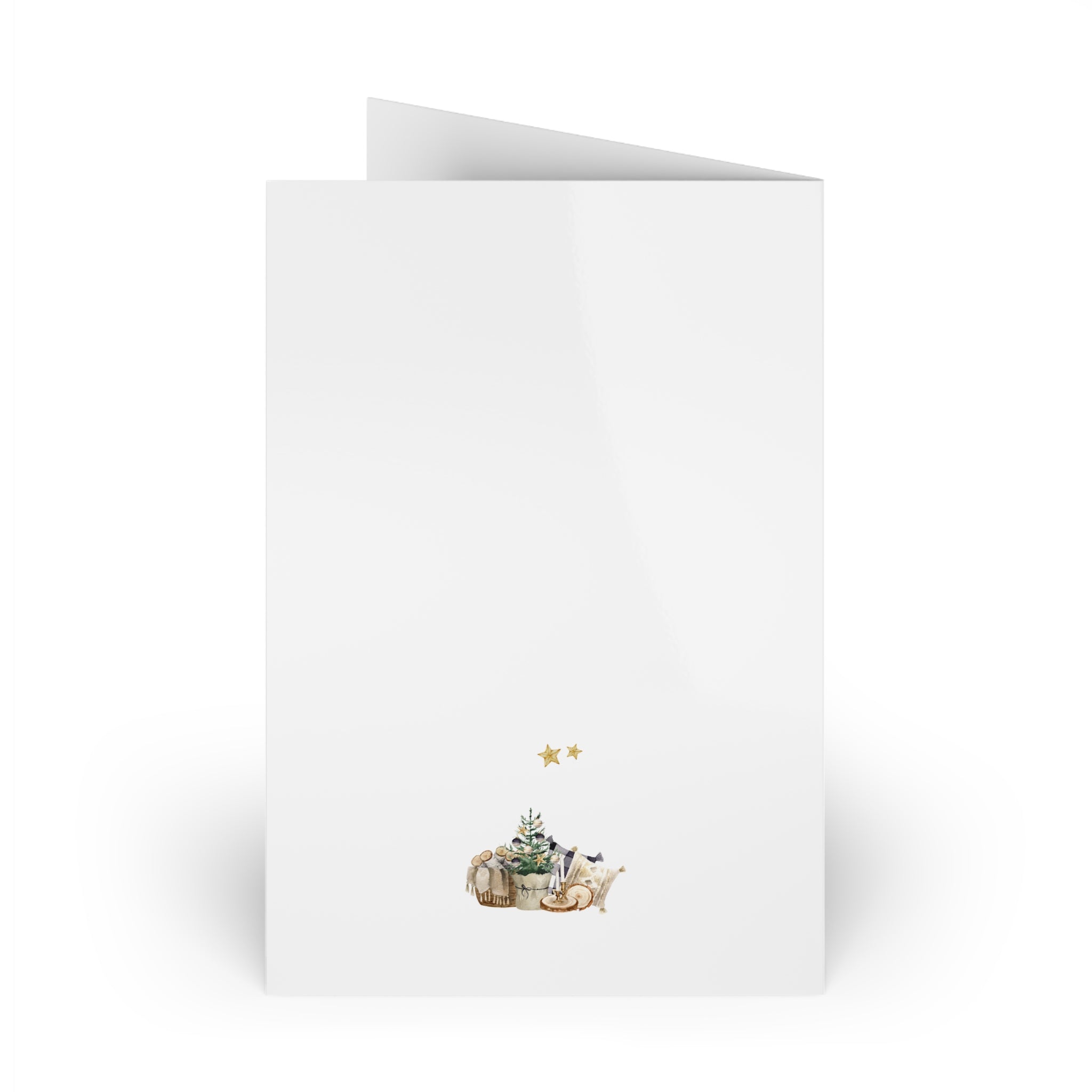 Polish Cozy Christmas Decor Greeting Card (Polish: Spokojnych, Zimowych Świąt)