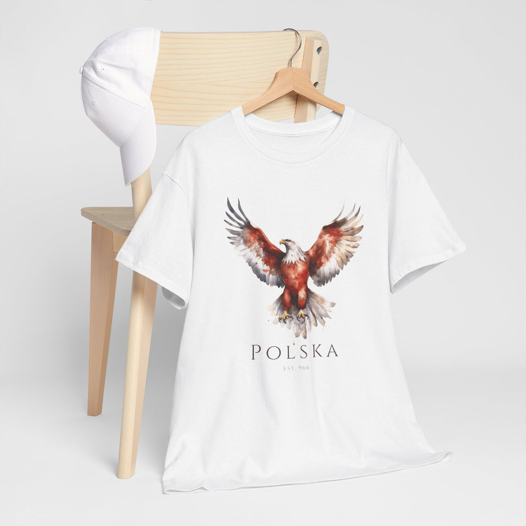 Polish Eagle Adult T-Shirt | Polska Orzeł | Polish Pride Shirt | Patriotic Polish Tee | Polish Identity Gift | Polish Canadian Apparel