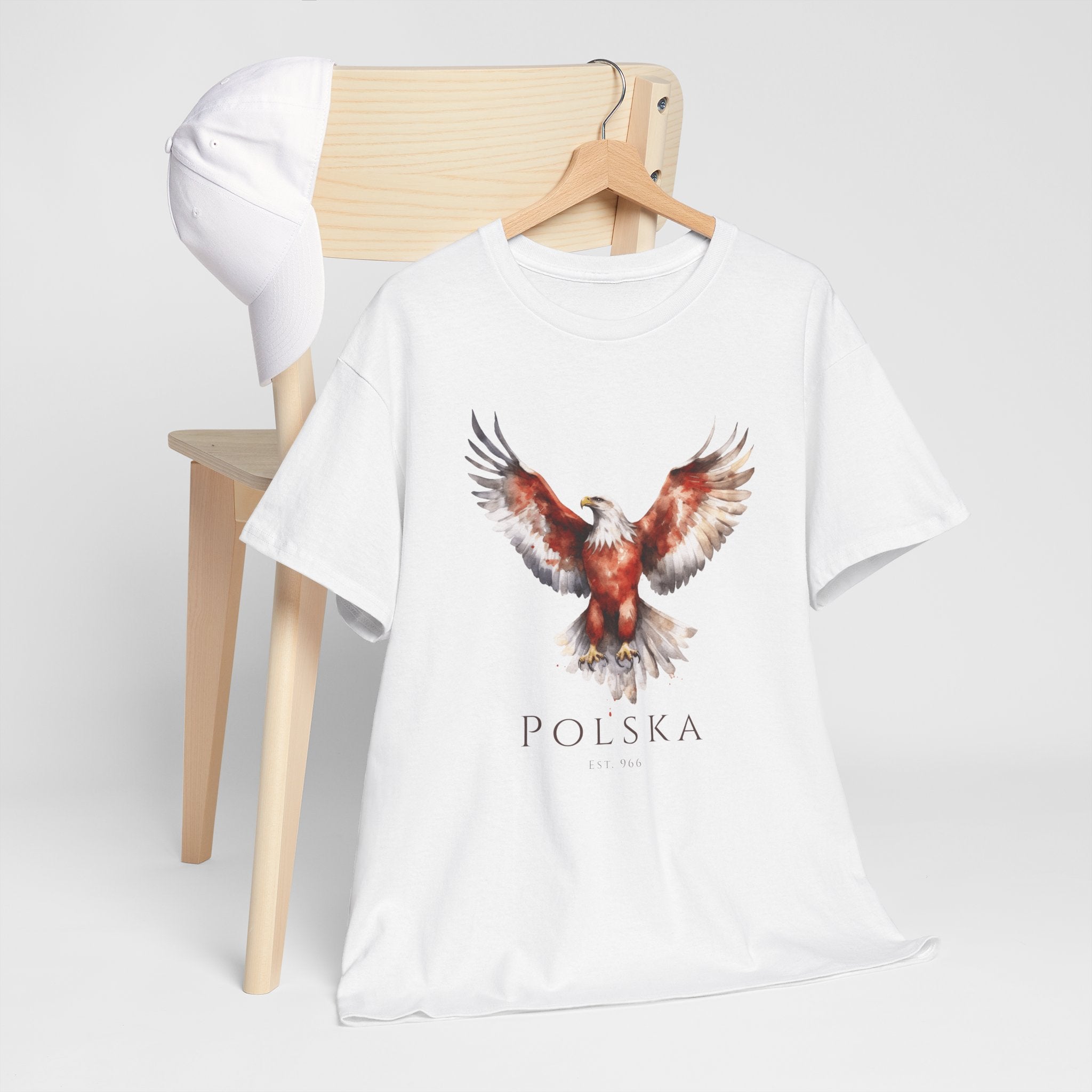 Polish Eagle Adult T-Shirt | Polska Orzeł | Polish Pride Shirt | Patriotic Polish Tee | Polish Identity Gift | Polish Canadian Apparel