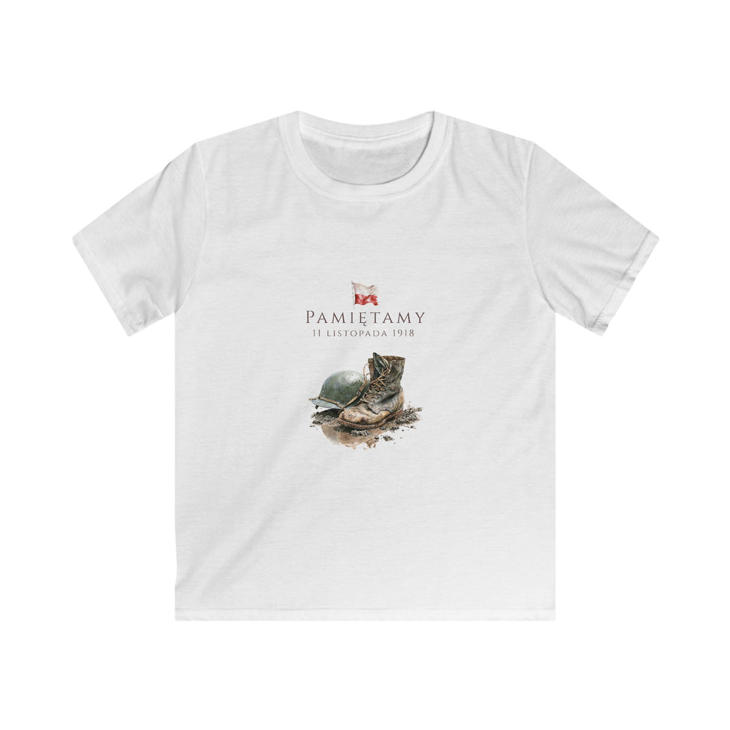 Polish Independence Day Kids T-Shirt | Pamietamy Design | Polish Patriotic Youth Tee | 11 listopada | Polish Heritage Apparel | Polish Canadian Identity Gift