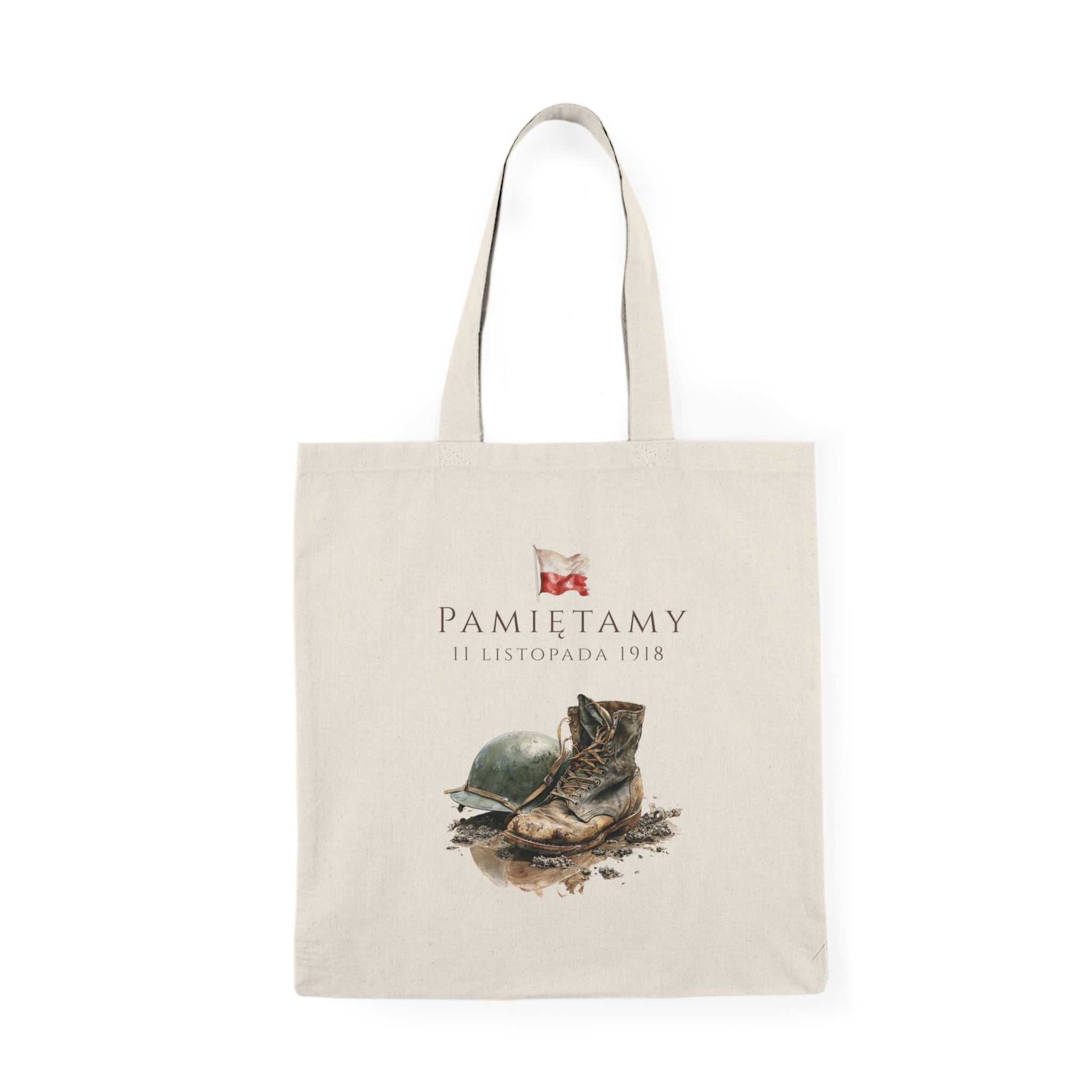 Polish Independence Day Tote Bag | “We Remember” Design | Pamietamy 11 listopada | Dzien Niepodleglosci | Patriotic Polish Tote Bag | Polish Canadian Heritage Apparel
